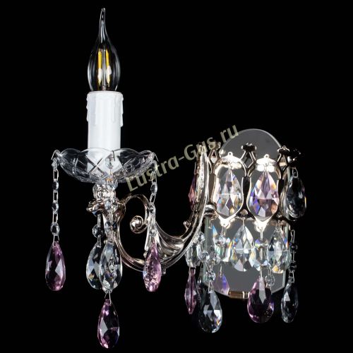 Бра Елизавета №1 мини синяя в Новокузнецке Гусь Хрустальный