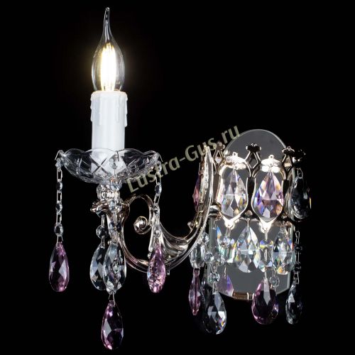 Бра Елизавета №1 мини синяя в Новокузнецке Гусь Хрустальный