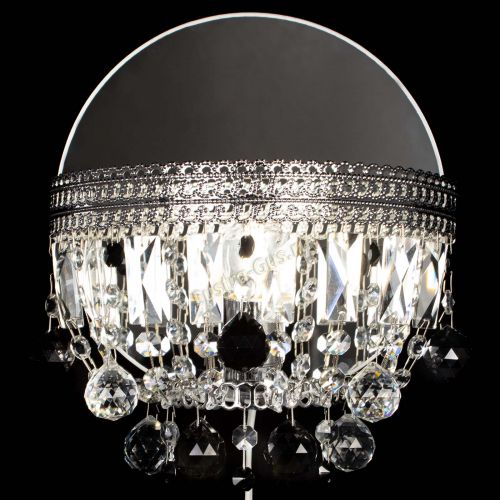 Бра Флоренция шар черная в Новокузнецке Гусь Хрустальный