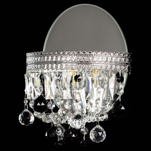 Бра Флоренция шар черная в Новокузнецке Гусь Хрустальный