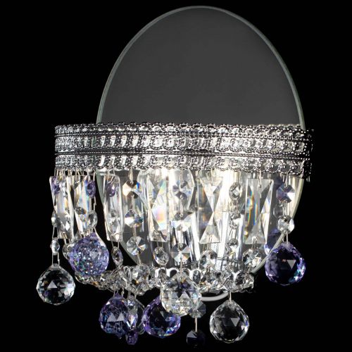 Бра Флоренция шар фиолетовая в Новокузнецке Гусь Хрустальный