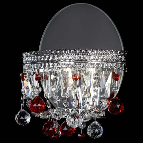 Бра Флоренция шар красная в Новокузнецке Гусь Хрустальный