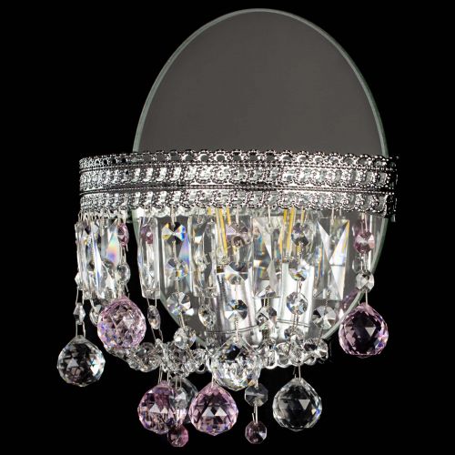 Бра Флоренция шар розовая в Новокузнецке Гусь Хрустальный