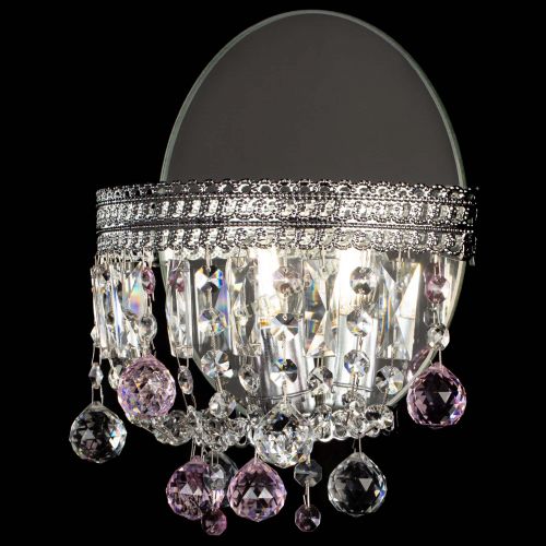 Бра Флоренция шар розовая в Новокузнецке Гусь Хрустальный