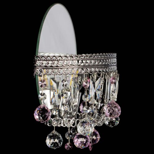 Бра Флоренция шар розовая в Новокузнецке Гусь Хрустальный