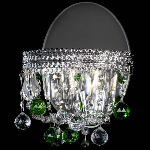 Бра Флоренция шар зеленая в Новокузнецке Гусь Хрустальный