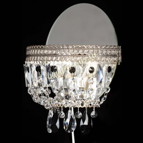 Бра Флоренция журавлик черная в Новокузнецке Гусь Хрустальный