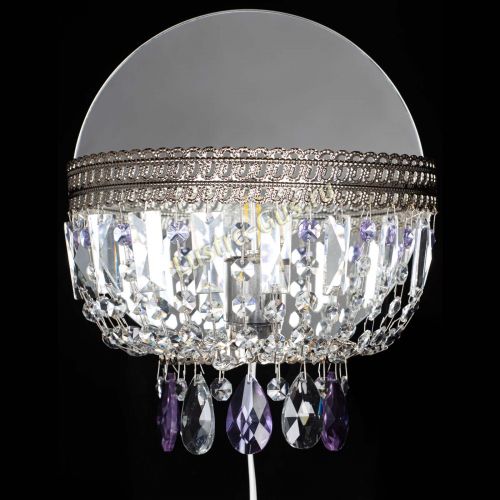 Бра Флоренция журавлик фиолетовая в Новокузнецке Гусь Хрустальный