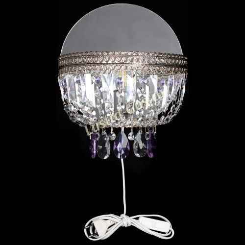 Бра Флоренция журавлик фиолетовая в Новокузнецке Гусь Хрустальный