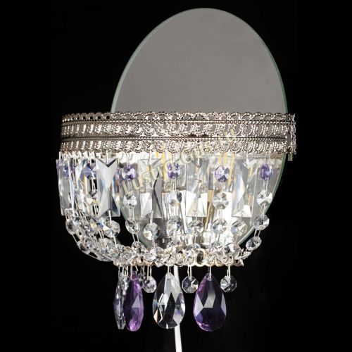 Бра Флоренция журавлик фиолетовая в Новокузнецке Гусь Хрустальный