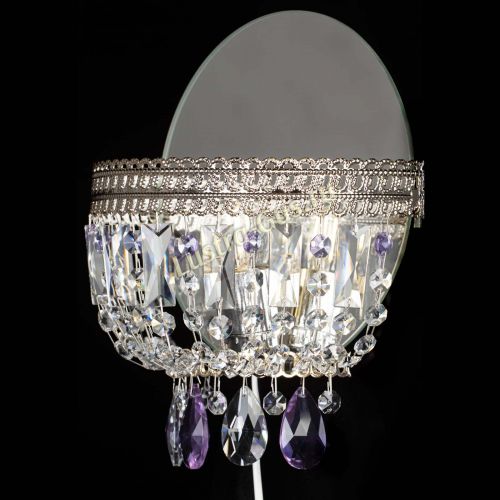 Бра Флоренция журавлик фиолетовая в Новокузнецке Гусь Хрустальный