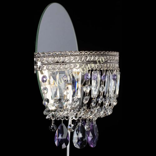 Бра Флоренция журавлик фиолетовая в Новокузнецке Гусь Хрустальный