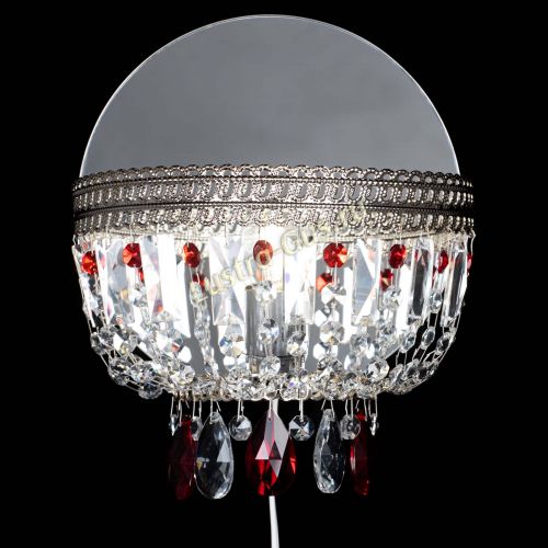 Бра Флоренция журавлик красная в Новокузнецке Гусь Хрустальный