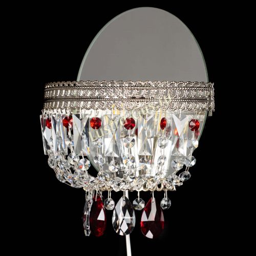 Бра Флоренция журавлик красная в Новокузнецке Гусь Хрустальный