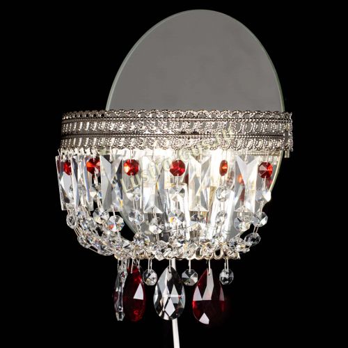 Бра Флоренция журавлик красная в Новокузнецке Гусь Хрустальный