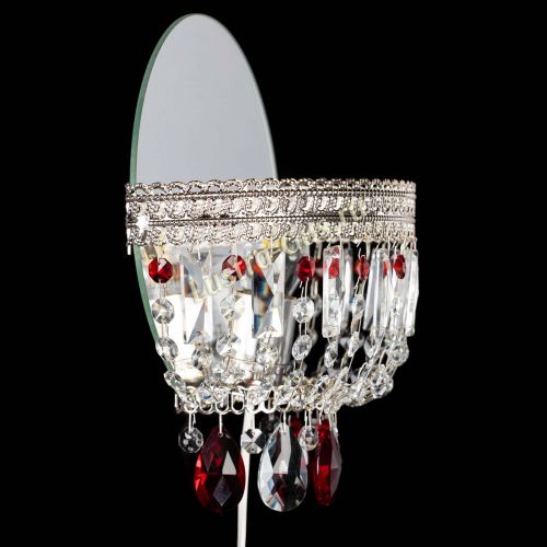 Бра Флоренция журавлик красная в Новокузнецке Гусь Хрустальный