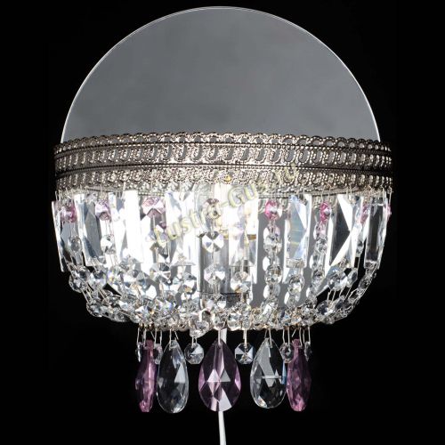 Бра Флоренция журавлик розовая в Новокузнецке Гусь Хрустальный