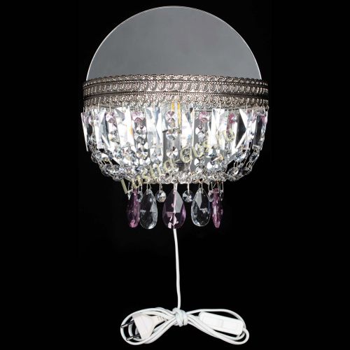 Бра Флоренция журавлик розовая в Новокузнецке Гусь Хрустальный