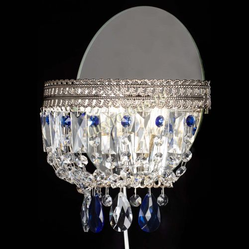 Бра Флоренция журавлик синяя в Новокузнецке Гусь Хрустальный