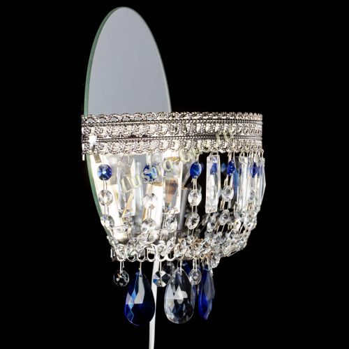 Бра Флоренция журавлик синяя в Новокузнецке Гусь Хрустальный