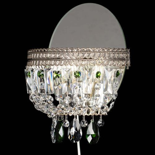 Бра Флоренция журавлик зеленая в Новокузнецке Гусь Хрустальный