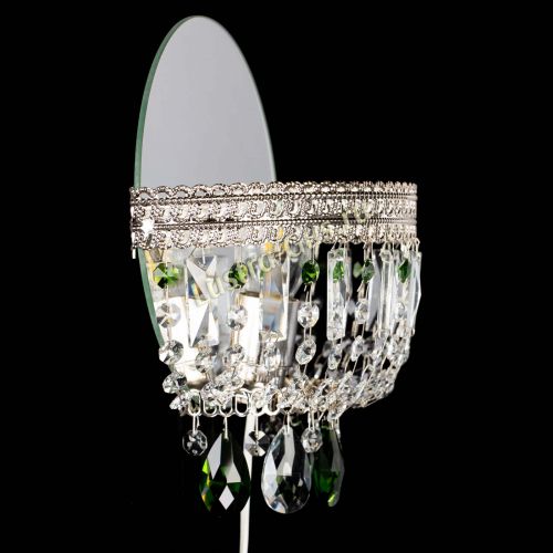 Бра Флоренция журавлик зеленая в Новокузнецке Гусь Хрустальный