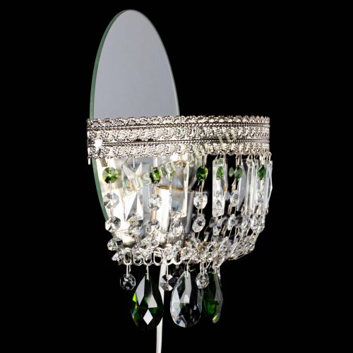 Бра Флоренция журавлик зеленая в Новокузнецке Гусь Хрустальный