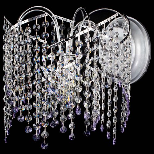 Бра Иволга №2 фиолетовая в Новокузнецке Гусь Хрустальный