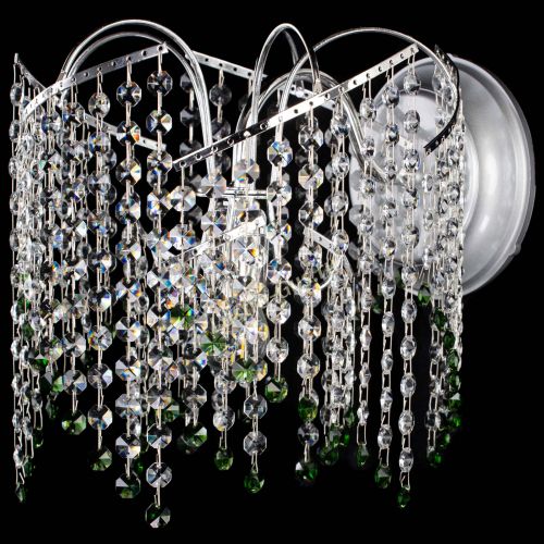 Бра Иволга №2 зеленая в Новокузнецке Гусь Хрустальный