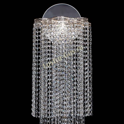 Бра Камелия №1 каскад черная в Новокузнецке Гусь Хрустальный