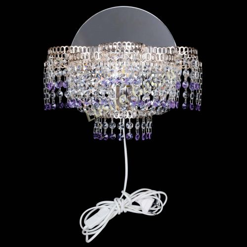 Бра Камелия обтикон Фиолетовая в Новокузнецке Гусь Хрустальный