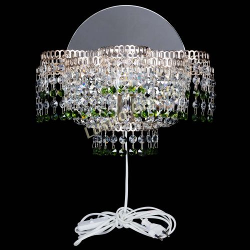 Бра Камелия обтикон Зеленая в Новокузнецке Гусь Хрустальный