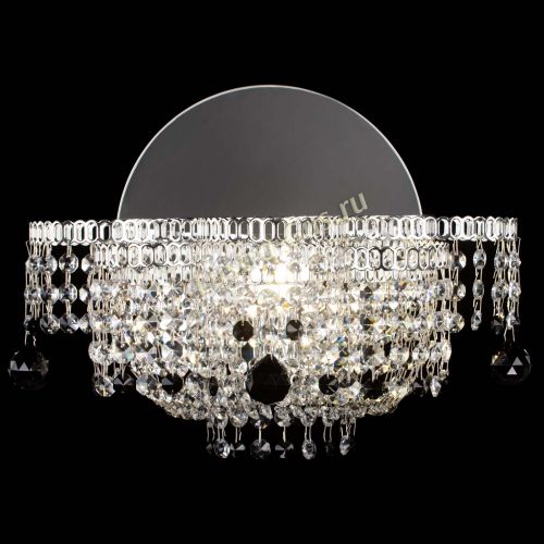 Бра Камелия шар черная в Новокузнецке Гусь Хрустальный