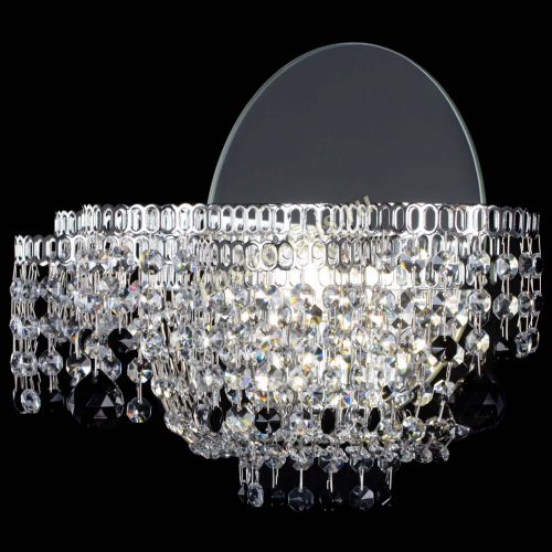 Бра Камелия шар черная в Новокузнецке Гусь Хрустальный