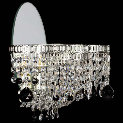 Бра Камелия шар черная в Новокузнецке Гусь Хрустальный