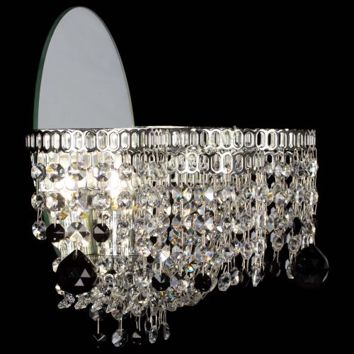 Бра Камелия шар черная в Новокузнецке Гусь Хрустальный