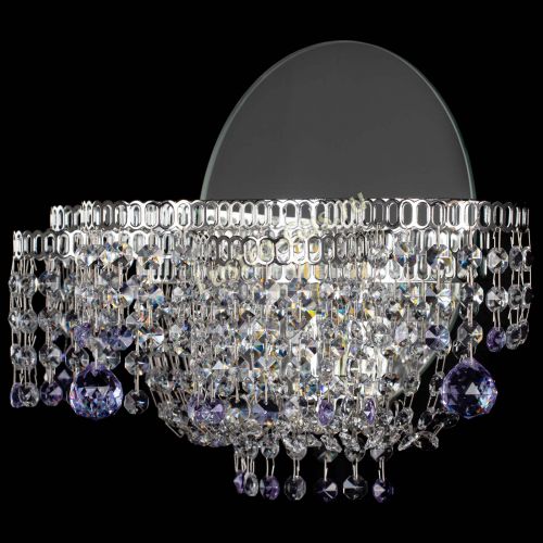 Бра Камелия шар фиолетовая в Новокузнецке Гусь Хрустальный