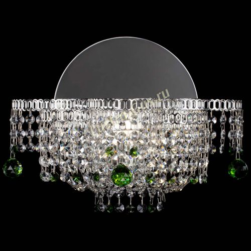 Бра Камелия шар зеленая в Новокузнецке Гусь Хрустальный