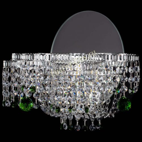 Бра Камелия шар зеленая в Новокузнецке Гусь Хрустальный