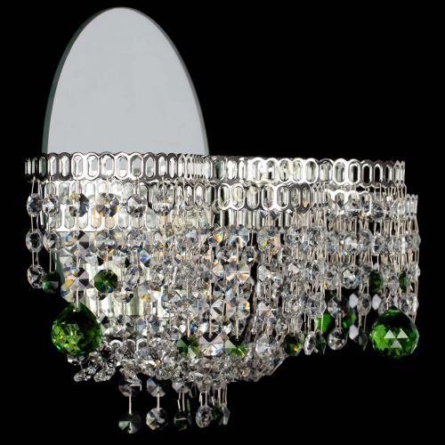 Бра Камелия шар зеленая в Новокузнецке Гусь Хрустальный