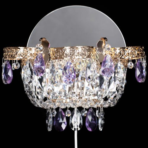 Бра Камея Флора фиолетовая в Новокузнецке Бра Камея Флора фиолетовая в Новокузнецке