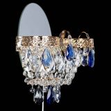 Бра Камея Флора синяя в Новокузнецке