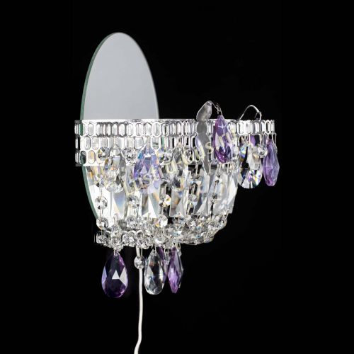 Бра Камея фиолетовая в Новокузнецке Гусь Хрустальный