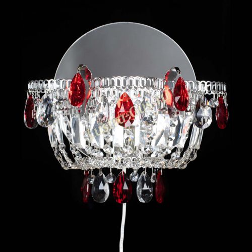 Бра Камея красная в Новокузнецке Гусь Хрустальный