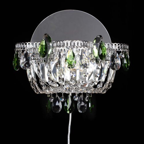 Бра Камея зеленая в Новокузнецке Гусь Хрустальный