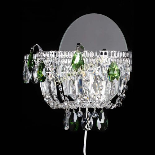 Бра Камея зеленая в Новокузнецке Гусь Хрустальный