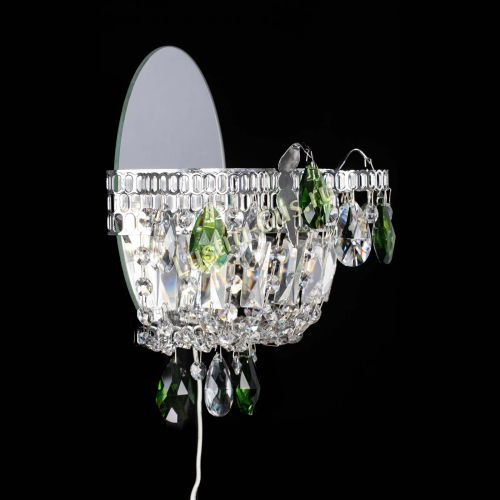 Бра Камея зеленая в Новокузнецке Гусь Хрустальный