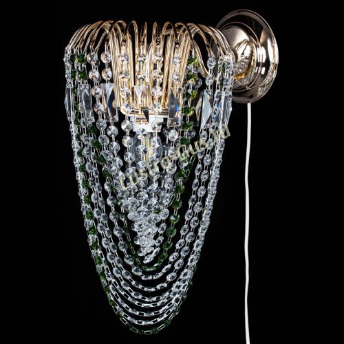 Бра Каскад Водоворот зеленая в Новокузнецке Гусь Хрустальный