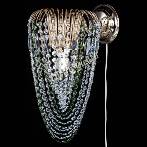 Бра Каскад Водоворот зеленая в Новокузнецке Гусь Хрустальный