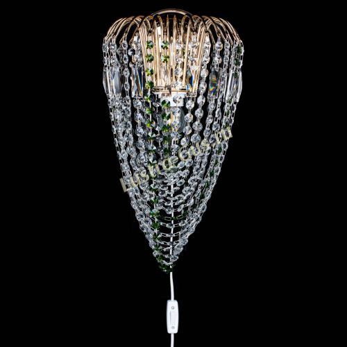 Бра Каскад Водоворот зеленая в Новокузнецке Гусь Хрустальный